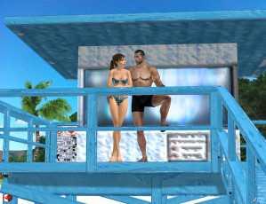 Картинка 3д+графика люди+ people мужчина фон девушка взгляд