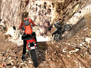 Картинка 3д+графика люди-авто мото+ people-+car+ +moto взгляд девушки мотоцикл фон