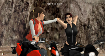 Картинка 3д+графика люди-авто мото+ people-+car+ +moto мотоцикл фон взгляд девушки