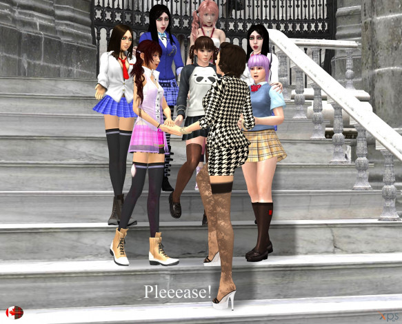 Обои картинки фото 3д графика, фантазия , fantasy, взгляд, девушки, фон