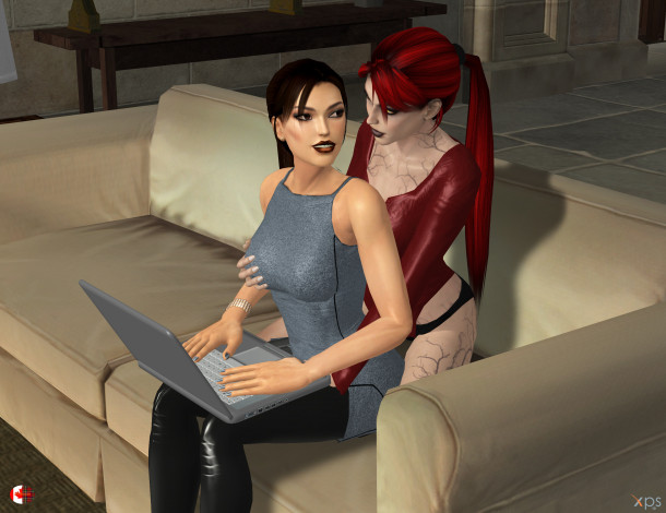 Обои картинки фото 3д графика, фантазия , fantasy, девушки, взгляд, фон