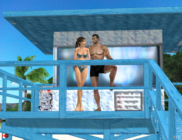 Обои картинки фото 3д графика, люди , people, мужчина, фон, девушка, взгляд