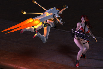 обоя 3д графика, фантазия , fantasy, фон, взгляд, девушка