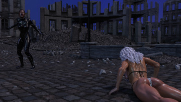 Картинка 3д+графика фантазия+ fantasy борьба фон взгляд девушки