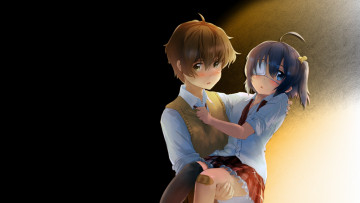 Картинка chuunibyou+demo+koi+ga+shitai аниме взгляд фон девушка