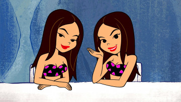 Картинка мультфильмы the+flintstones девушка двое