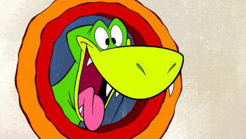 Картинка мультфильмы the+flintstones динозавр морда