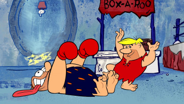 Картинка мультфильмы the+flintstones мужчина двое перчатки