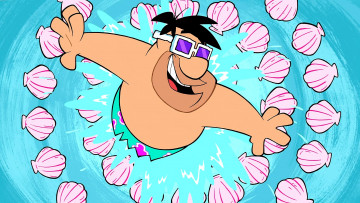 Картинка мультфильмы the+flintstones мужчина очки ракушка