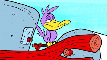 Картинка мультфильмы the+flintstones птица