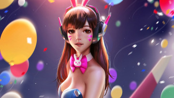 Картинка видео+игры overwatch dva