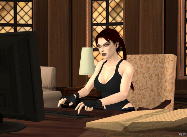 Обои картинки фото 3д графика, люди , people, фон, взгляд, девушка