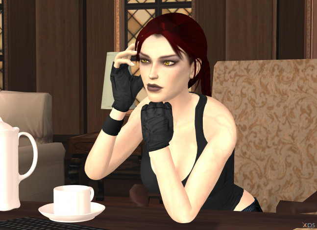 Обои картинки фото 3д графика, люди , people, взгляд, девушка, фон