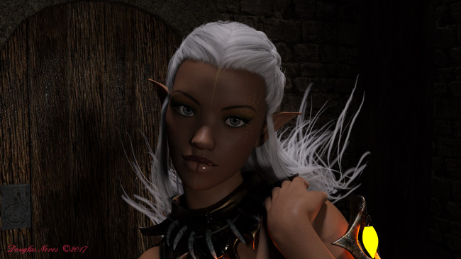 Обои картинки фото 3д графика, эльфы , elves, эльфийка, фон, взгляд