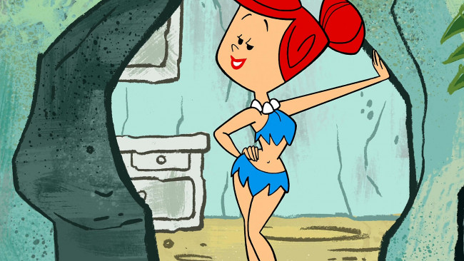 Обои картинки фото мультфильмы, the flintstones, женщина