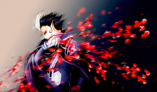 Обои картинки фото аниме,  gray-man, демон