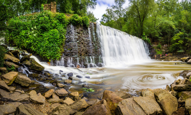 Обои картинки фото природа, водопады, простор