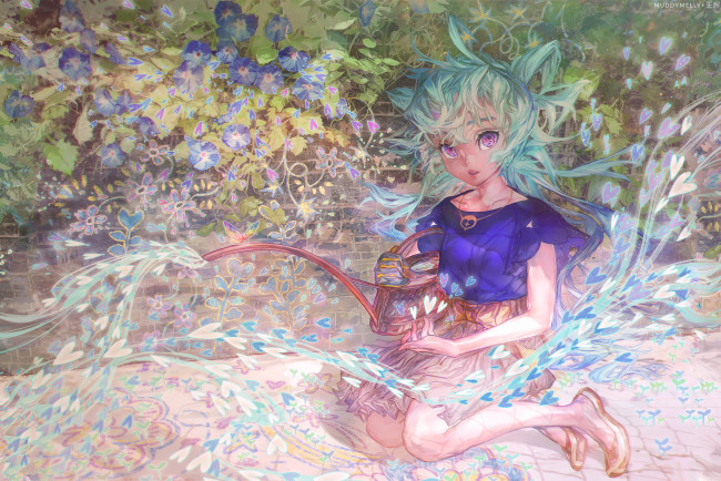 Обои картинки фото аниме, unknown,  другое, девушка