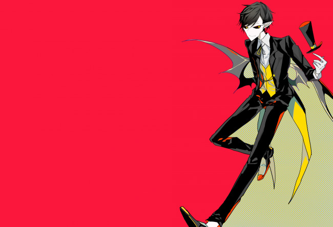 Обои картинки фото аниме, ангелы,  демоны, демон