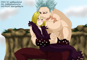 Картинка аниме nanatsu+no+taizai элейн бан