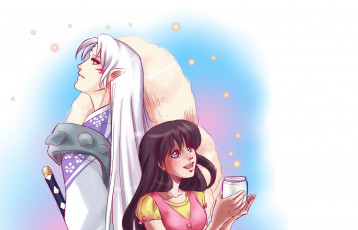 Картинка аниме inuyasha кагоме сешоумару