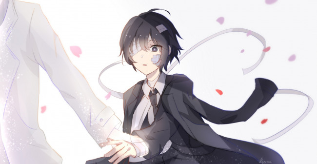 Обои картинки фото аниме, bungou stray dogs, акутагава