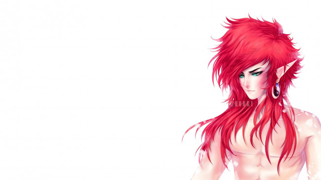 Обои картинки фото аниме, животные,  существа, эльф