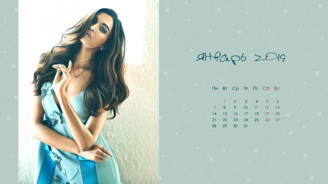 Обои картинки фото календари, компьютерный дизайн, девушка