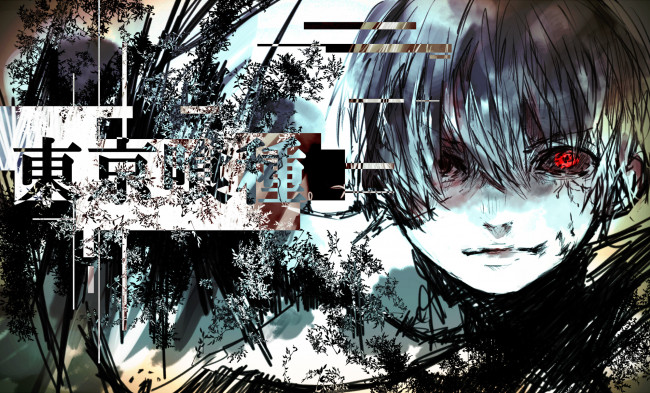 Обои картинки фото аниме, tokyo ghoul, токийский, гуль
