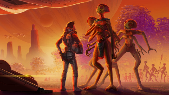 Обои картинки фото фэнтези, существа, welcoming, committee, jon, hrubesch