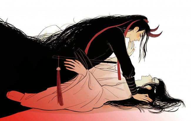 Обои картинки фото аниме, mo dao zu shi, магистр, дьявольского, культа