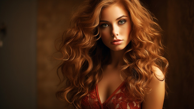 Обои картинки фото девушки, - лица,  портреты, локоны, декольте