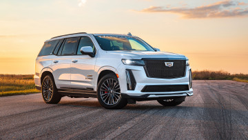 Картинка автомобили cadillac тюнинг ателье hennessey performance h1000 база escalade v 2024 кадиллак бeлый