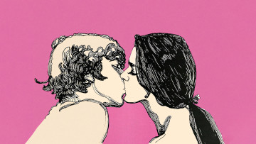 обоя 295888, рисованное, люди, парень, девушка