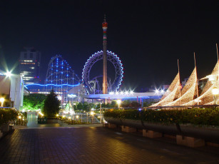 Картинка города огни ночного