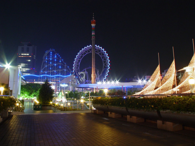 Обои картинки фото города, огни, ночного