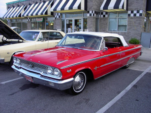 Картинка 1963 ford galaxie 500 convertible classic автомобили