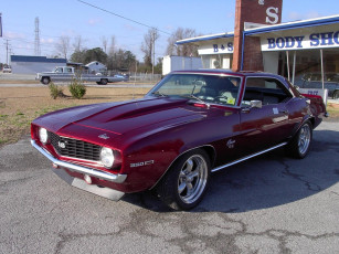 Картинка 1969 chevrolet camaro ss classic автомобили выставки уличные фото