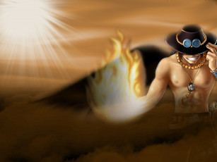 Картинка аниме one piece portgas d ace