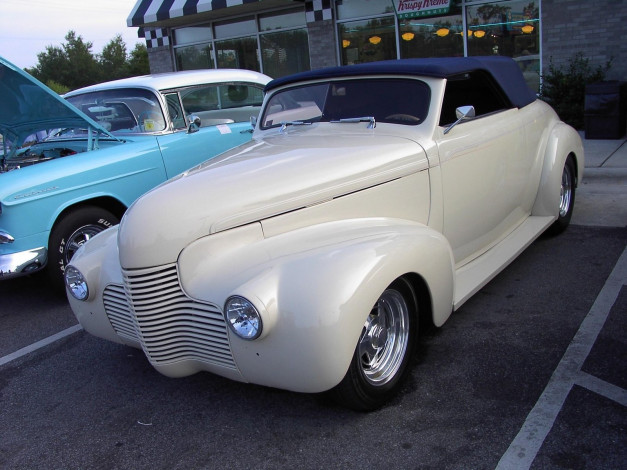 Обои картинки фото 1940, chevrolet, street, rod, classic, автомобили, выставки, уличные, фото