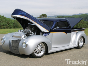 Картинка 1940 ford half ton pickup blown 2b wild автомобили custom pick up