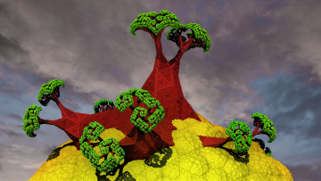 Картинка 3д графика fractal фракталы узор