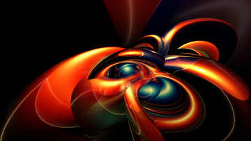 Картинка 3д графика fractal фракталы узор абстракция