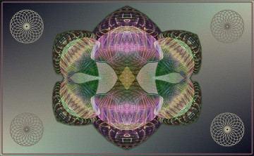 Картинка 3д графика fractal фракталы узор абстракция