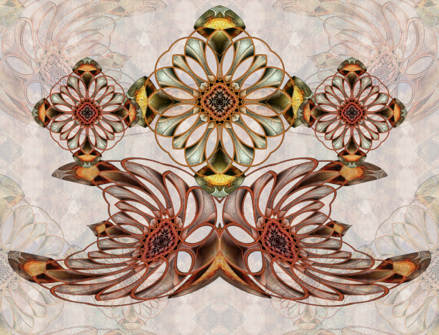 Обои картинки фото 3д, графика, fractal, фракталы, абстракция, светлый, узор