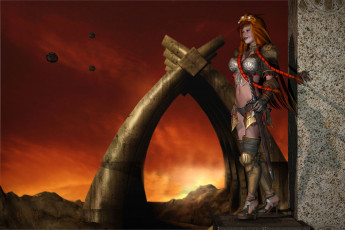 Картинка 3д графика amazon амазонки warriors of io