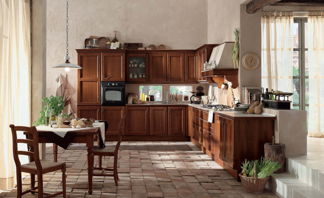 Обои картинки фото интерьер, кухня, стол, еда, продукты, мебель