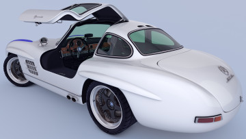 обоя автомобили, 3д, benz, mercedes, 300