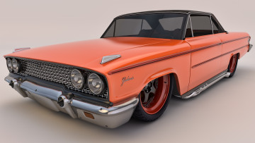 Картинка автомобили 3д galaxie ford 1963