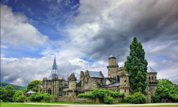 Картинка города дворцы замки крепости замок парк